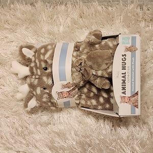 Little Miracles Animal Hub Collection Hooded Blanket with Plush - 2 piece set